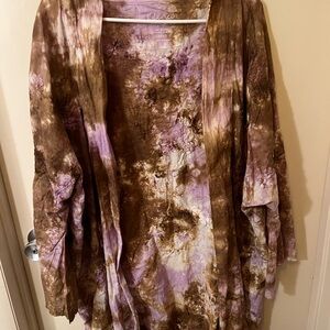 Tie-Dye Kimono Cardigan